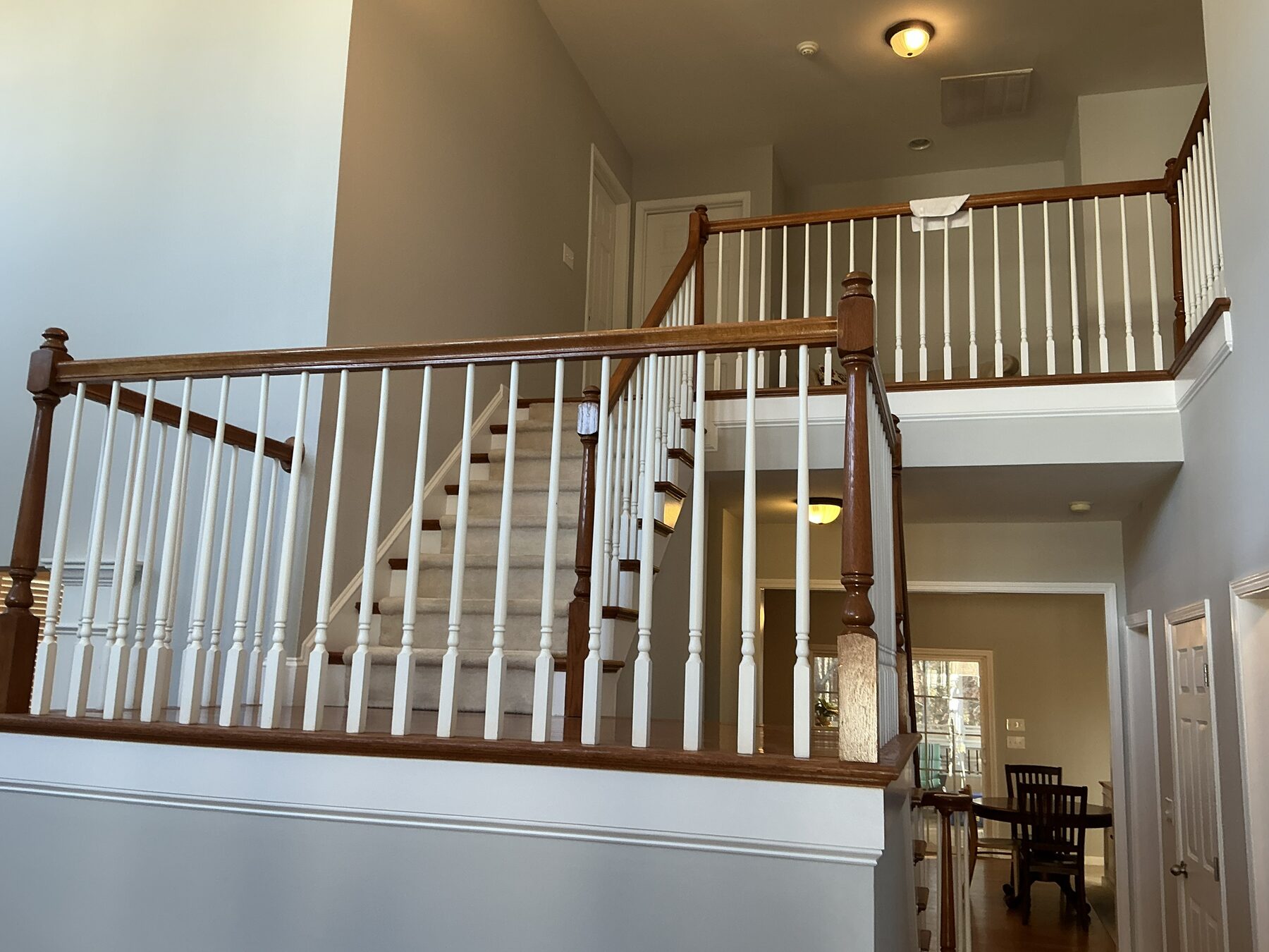 Interior railing painting