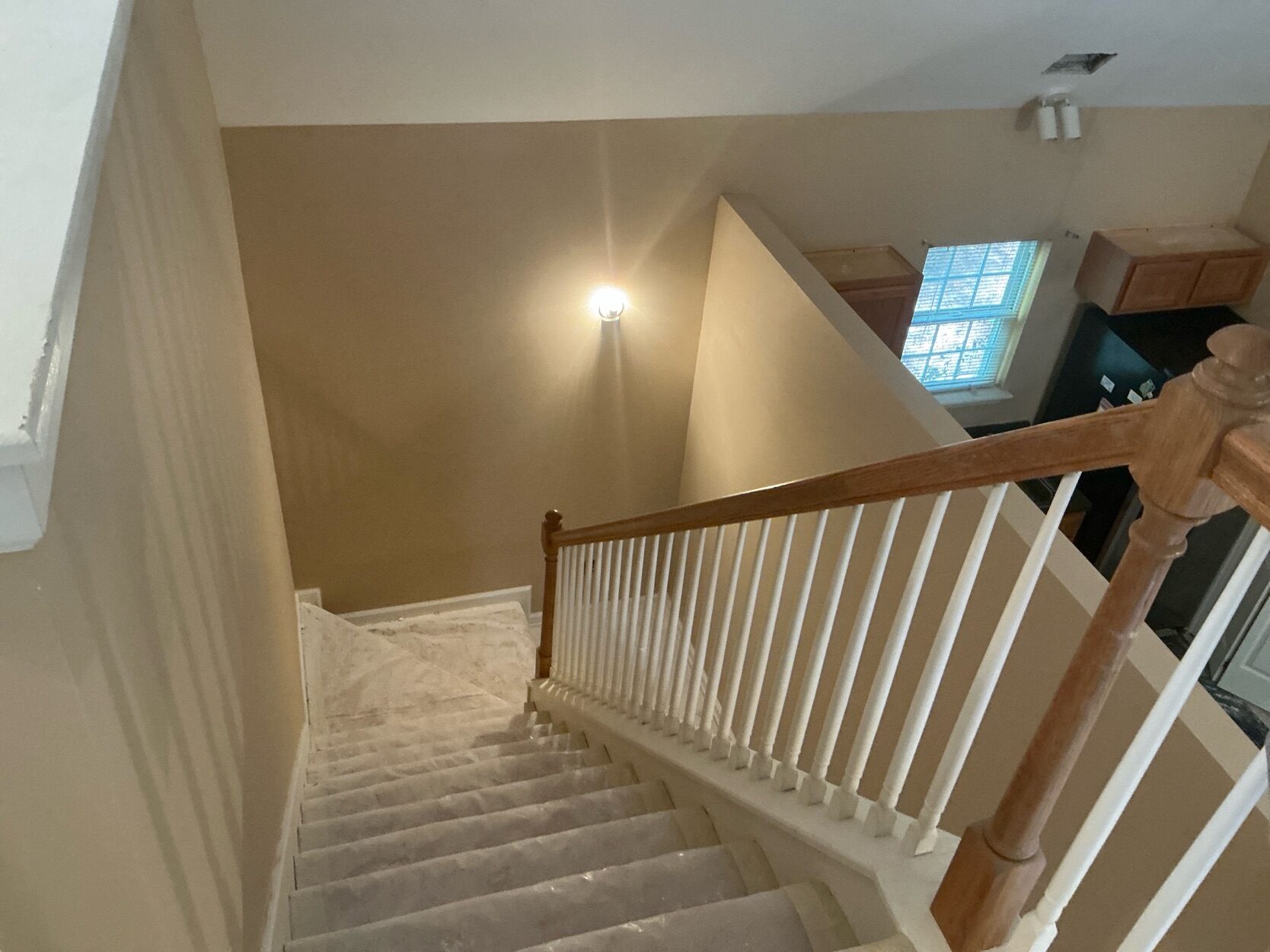 Interior stairwell painting