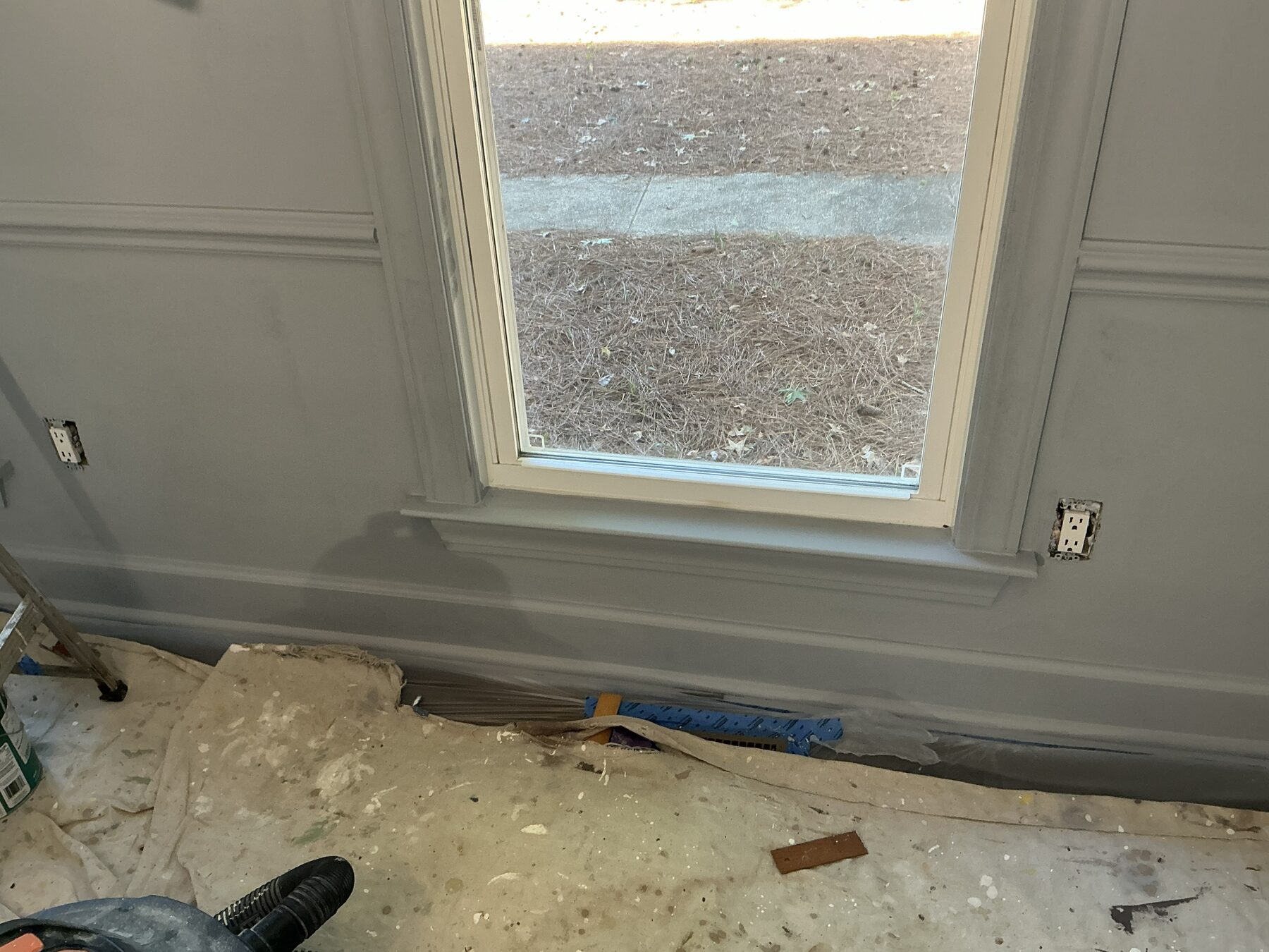 Trim and wall repair after, Fuquay-Varina